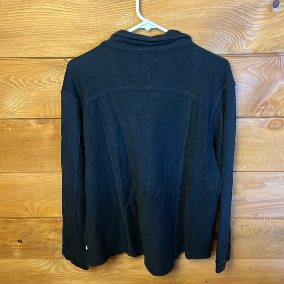 Kivul women’s Linen jacket Lg pockets black button down lightweight event office - Picture 8 of 9